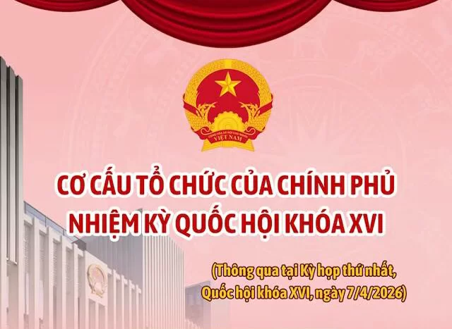 Cơ cấu tổ chức của Chính phủ nhiệm kỳ Quốc hội khóa XVI