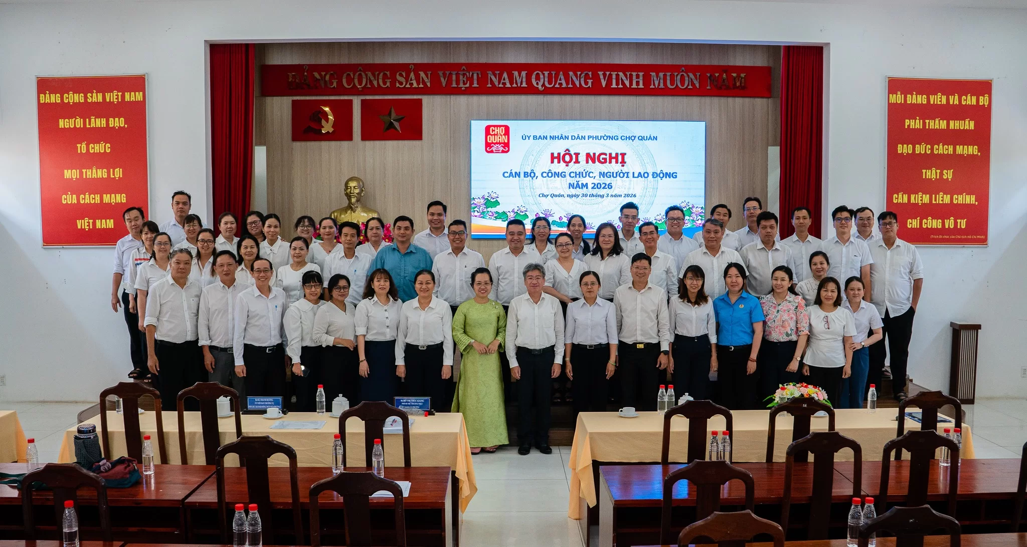 Hội nghị cán bộ, công chức, người lao động năm 2026 tại phường Chợ Quán