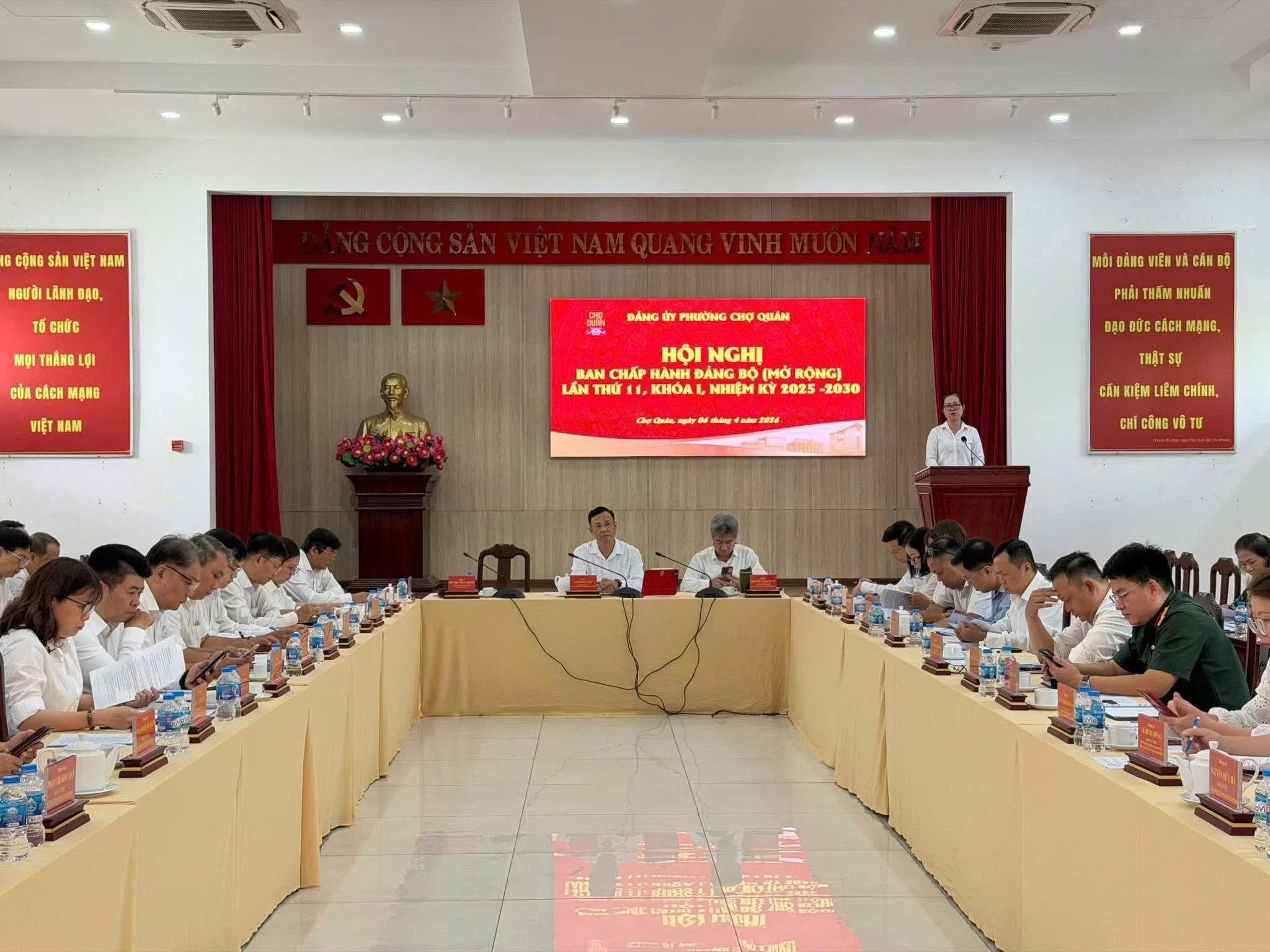 Hội nghị Đảng bộ phường Chợ Quán lần 11 quý II năm 2026