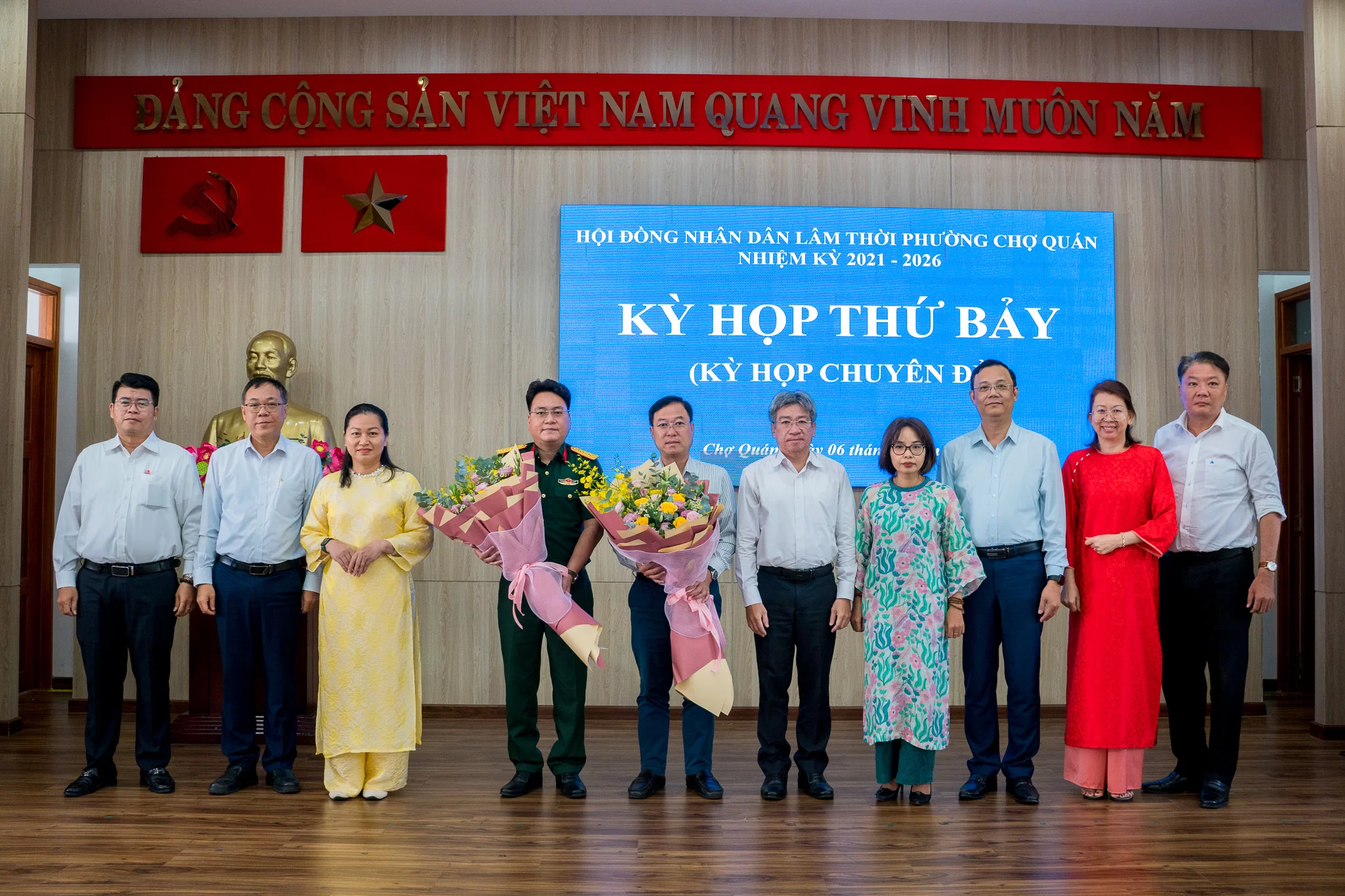 PHƯỜNG CHỢ QUÁN TỔ CHỨC KỲ HỌP THỨ 7 (KỲ HỌP CHUYÊN ĐỀ) HỘI ĐỒNG NHÂN DÂN LÂM THỜI NHIỆM KỲ 2021 – 2026