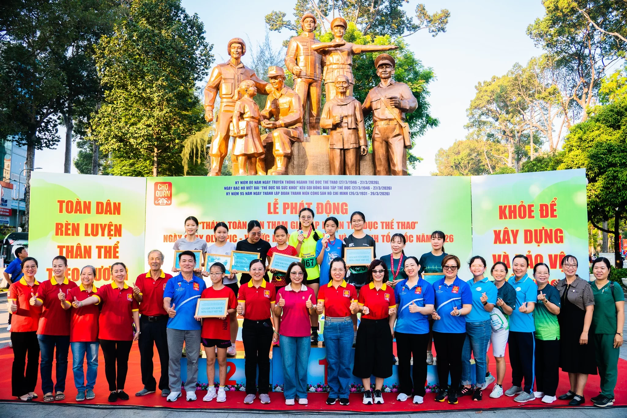 PHƯỜNG CHỢ QUÁN TỔ CHỨC LỄ PHÁT ĐỘNG THÁNG TOÀN DÂN TẬP LUYỆN THỂ DỤC THỂ THAO VÀ KHAI MẠC NGÀY CHẠY OLYMPIC NĂM 2026