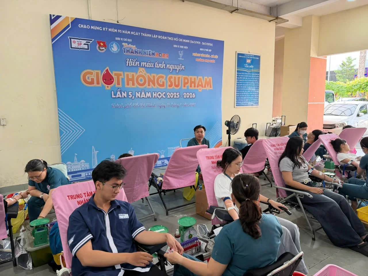 Phường Chợ Quán tổ chức Ngày hội hiến máu tình nguyện “Giọt hồng Sư phạm” năm học 2025 – 2026