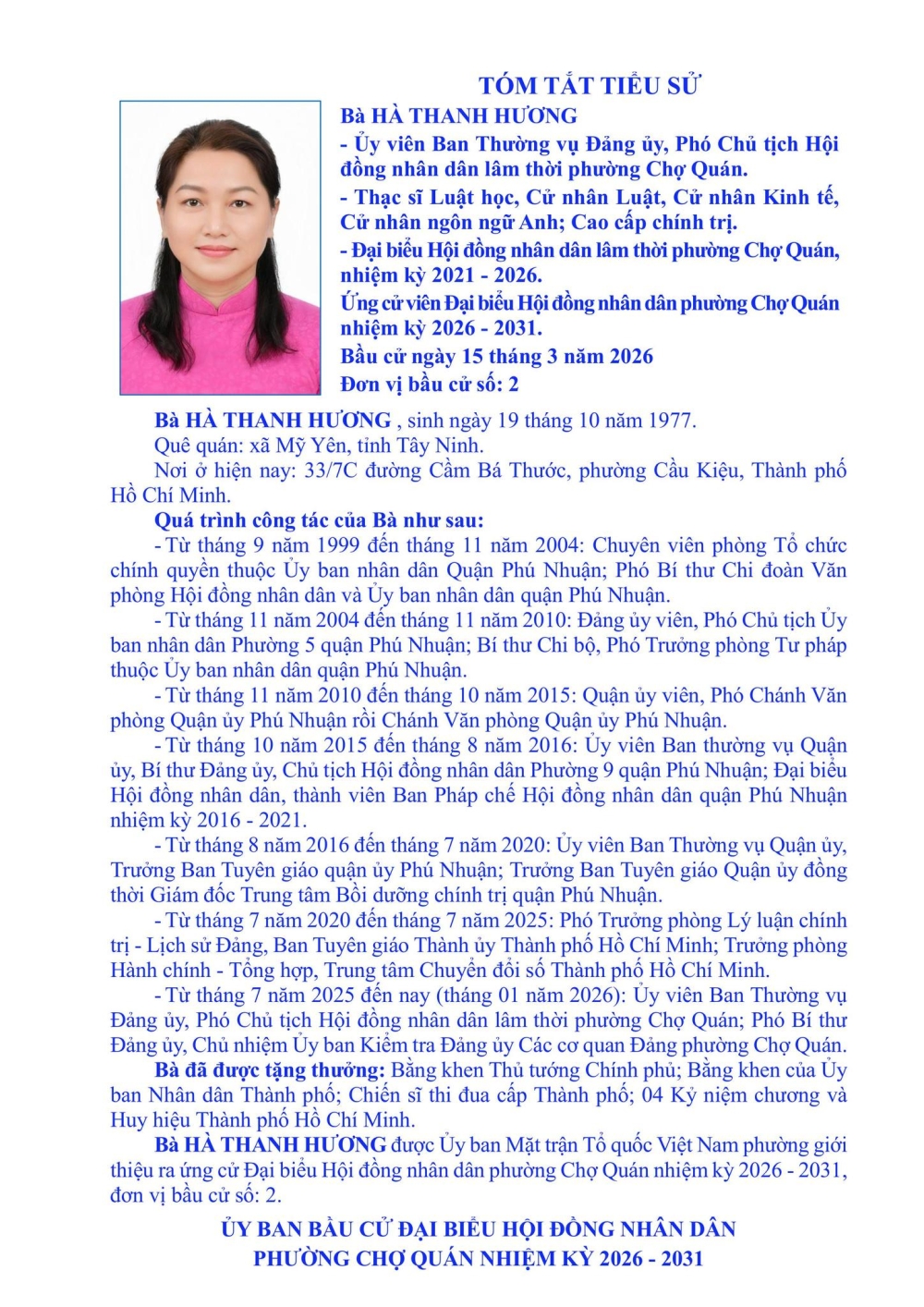 uy ban bau cu pcq thong bao tieu su ung cu vien dai bieu hoi dong nhan dan phuong cho quan dv 02 nhiem ky 2026 2031