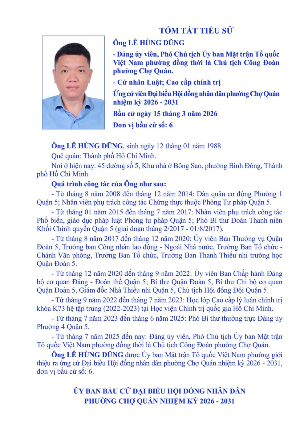 uy ban bau cu pcq thong bao tieu su ung cu vien dai bieu hoi dong nhan dan phuong cho quan dv 06 nhiem ky 2026 2031