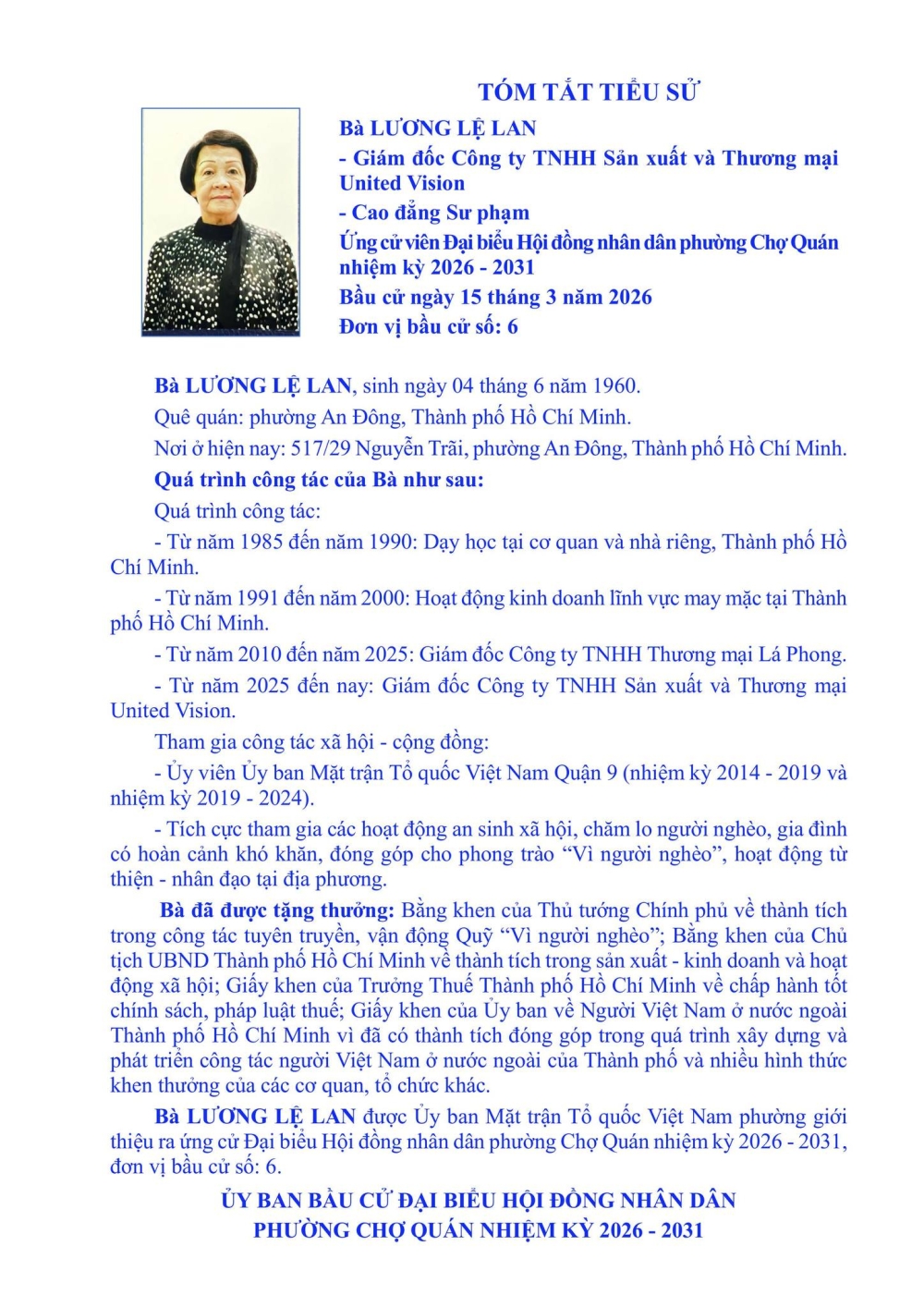 uy ban bau cu pcq thong bao tieu su ung cu vien dai bieu hoi dong nhan dan phuong cho quan dv 06 nhiem ky 2026 2031